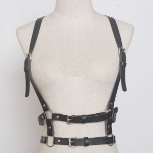Color: Black - Gold mirror pu atmospheric moisture belt belt Q119-CJNSFSYD00116-Black
