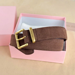 Color: Yellow, Belt Length: 80cm - High-end Gift Simple and Elegant Suede Handmade Belt Metal Buckl F640-12000049103471376