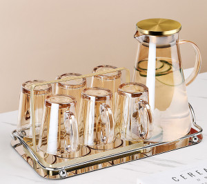 Color: N - Brown Glass With Light Luxury Color Drinking Cup Female Summer Heat-resistant Tea Cup Ke Q119-CJCF116031714NM