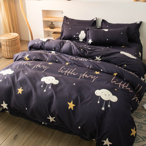 Color: Mini Star Shang, Bedding Size: 1.2m bed threepiece suit - Simple Bunk Bed Sheet Quilt Cover  Q119-CJCS115096545SH