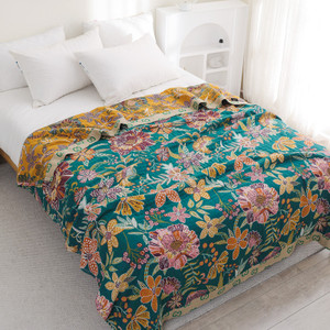 Color: Green, Size Specification: 200X230cm - Six-layer Gauze Towel Blanket Cotton Thickening Q119-CJZW199211305EV