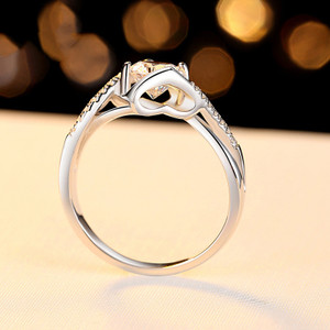 Color: Photo Color, style: 1carat Moissanite, Size: Size17 - Fashion Angel's Kiss Group 50-point Mo Q119-CJLX115518757EV