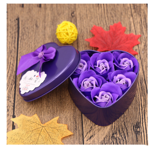 Color: Purple 2style - Soap Flower Gift Box Valentine's Day Gift Mother's Day Creative Gifts Bear F Q119-CJJJJRHD00307-Purple 2style