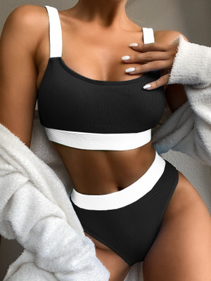 Color: Black, style: C-S, Size:  - European And American New Women's Swimwear Temperament Totem Exp Q119-CJBJ110225619SH