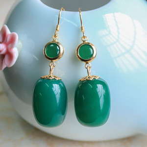 style: C - Fashion Personality Earrings Jade Pass Earrings Q119-CJLX103032803CX