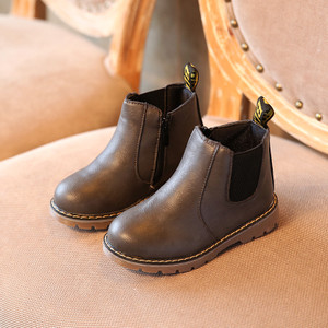 Color: Grey, style: A-21, Size:  - Retro Children's Shoes Autumn and Winter Martin Boots Fashion Ch Q119-CJNY101383533GT