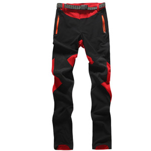 Color: Red, Size: M - Outdoor climbing color matching quick-drying stretch pants Q119-CJNSXZKT01151-Red-M
