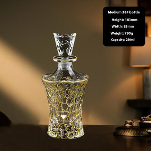 Color: 38Style 1 - Hand-painted Gold Glass Wine Bottle Internet Celebrity Home High-end Wine Q119-CJJT224323937KP