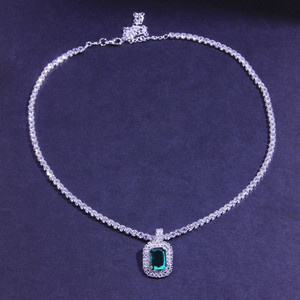 Simple Ruby Clavicle Chain European And American Fashion Jewelry Q119-CJLX1208931
