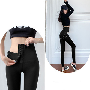 Color: E black, Size: XL - Shark skin leggings women wear thin autumn tights Q119-CJNSXZDD01277-E black-XL