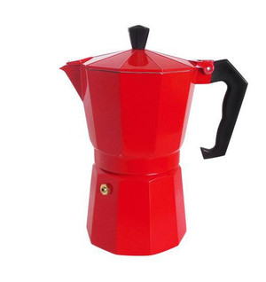Color: Red, Capacity size: 150ml - Pin Classic Aluminum Mocha Coffee Pot Italian Handmade 3 6 Cup C Q119-CJHS111399107GT