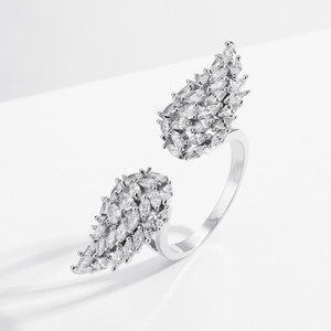 Color: RP5028 Platinum - Ins Simple Style, Slightly Inlaid Zircon Ring, Multiple Styles Q119-CJLX120682003CX