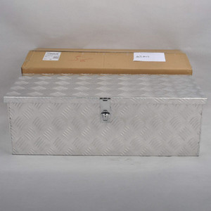 MT018023 Aluminum  Tool Box Silver, size 30"* 13"* 10", pattern 5, single lock, double chain T575-S0671369556