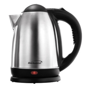Brentwood 1.7 L Stainless Steel Electric Cordless Tea Kettle 1000W (Brushed) D970-KT-1790