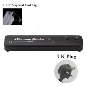 Color: Gold, Voltage: 220V - Electric Vacuum Sealer Machine Dry/Wet Food Packaging Seal To Keep Fre F640-12000043219576428