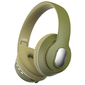 Foldable Bluetooth Headphones Hi-fi Noise Reduction Music Earphone Wireless Gaming Headset ArmyGreen K484-FQZCO_SH5SKD0Y