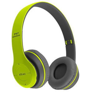 P47 Wireless Headsets On-Ear Stereo Earphones Longer Playtime USB Charging For Smart Phone Computer K484-PEL_0QBVY4K4