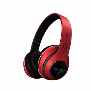Wireless Bluetooth 5.0 Headphones Foldable Headset Earphones Noise Cancelling Sport Earphone red K484-PEL_0FVQ1DHO
