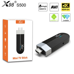 X98 S500 Smart TV Box Android 11 Amlogic S905y4 2.4g 5G Wifi 4k H.265 Hevc Bluetooth EU Plug 2+16GB K484-PEL_0O3B4YL3