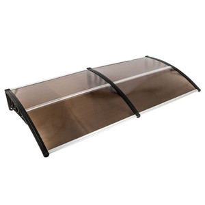 US 200*100 Household Application Door Window Rain  Cover Eaves Canopy Roof Protective Case Brown K484-PHO_0ROEIRZT_US