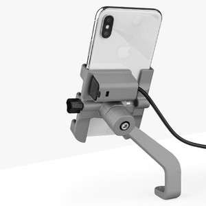 Color: Grey Rearview mirror - Bicycle mobile phone holder Q119-CJSJSJSJ00930-Grey Rearview mirror