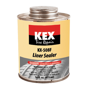 KEX Tire Repair Liner Sealer, Flammable, 16 oz. Brush Top Can T398-KEXKX-508F-1