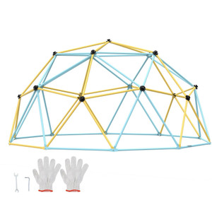 Climbing Dome,Jungle Gym Supports 750LBS and Easy Assembly, 12FT Geometric Dome Climber Play Center E415-JHPDYX12FTWP89NOMV0