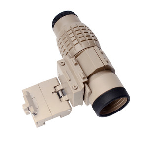 Sight 3X Magnifier Scope Compact Sights With Flip Up Cover Fit For 20Mm Rail Mount Toys Telescope F640-3256804941779205