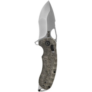 SOG Kiku XR 3.03" Folding Pocket Knife (Natural Linen Micarta) M119-12270157