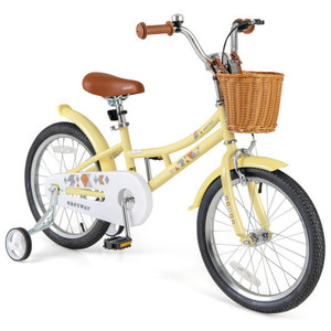 18 Inch Kids Bike Adjustable Bicycle with Reflectors and Bell for Children 4-8 Years Old-18 inches  D681-TS10153BE-18