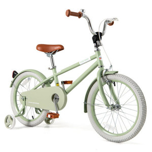 Kids Bike with Adjustable Handlebar and Saddle Green-18 Inches - Color: Green - Size: 18 inches D681-TS10177GN-18