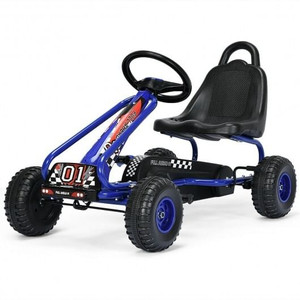 4 Wheel Pedal Powered Ride On with Adjustable Seat-Blue B593-TY327797