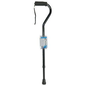 Cane  Soft Foam Offset Handle  Blue Jay  Black with Strap B731-BJ210125