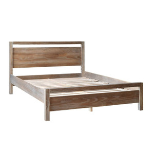 Queen Size FarmHouse Traditional Rustic Pine Platform Bed Q280-BNYD7800