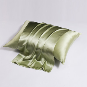 Pattern: Pea Green, Size Specification: 51x66CM - Zipper Silk Double-sided Pillowcase Household Q119-CJYD246236421UF
