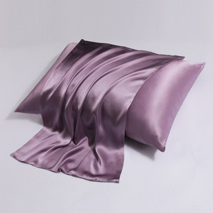 Pattern: Taro Purple, Size Specification: 51x76CM - Zipper Silk Double-sided Pillowcase Household Q119-CJYD246236446TG