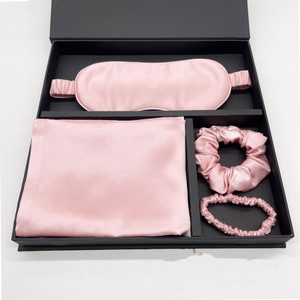 Real Silk Eye Mask Scrunchie 22 M Rice Pillowcase Gift Box Q119-CJCS1665450