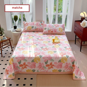 Pattern: Matcha, Size Specification: 200cmx230cm Sheets - Cotton Floral Quilt Cover Pillowcase Suit Q119-CJYD199023930DW