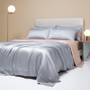Pattern: Aurora Blue, Size Specification: 1.8 fitted sheet 4 pieces - 200 Luxury Lenzing Tencel Qui Q119-CJCS246325430DW