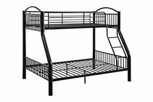 78" X 56" X 67" Twin Over Full Black Bunk Bed N270-286161