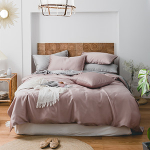 Color: Roaming Pink, Please Input: 1.8m flat sheet 4pcs - Four-piece Set Light Luxury Summer High S Q119-CJYD231655327AZ
