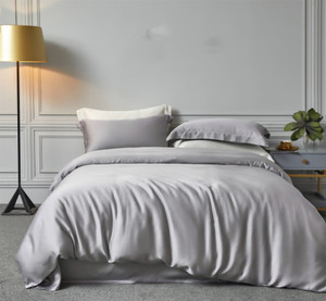 Color: Soot, Bedding Size: 1.5m1.8m - Tencel Double-sided Pure Blue Fine Tencel Simple Silky Smooth Q119-CJCS167758919SH