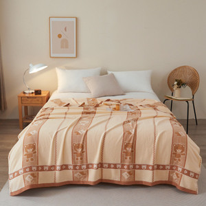 Pattern: Bear Coffee, Size Specification: 180x220cm - Single Air-conditioning Summer Cooling Duvet  Q119-CJYD254630820TG