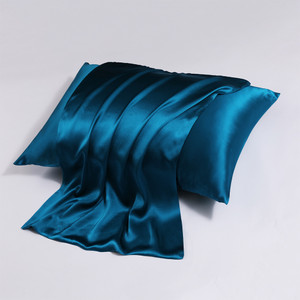 Pattern: Peacock Blue, Size Specification: 51x91CM - Zipper Silk Double-sided Pillowcase Household Q119-CJYD246236443QJ