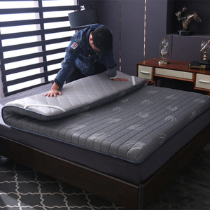 Color: Grey, style: Thickness 6cm-180x200cm, Size:  - Latex Tatami Mattress Soft Cushion Folded Dor Q119-CJCS174991045SH