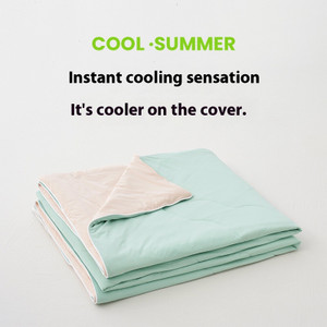 Pattern: Green And Pink, Size: 1.5m - Solid Color AB Version Summer Cool Feeling Thin Duvet Washable Q119-CJYD203048311KP