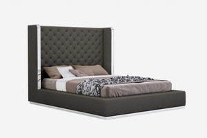 75 X 91 X 60 Dark Grey Queen Bed N270-370610