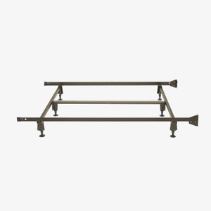 King size Steel Metal Bed Frame with Bolt-on Headboard Brackets Q280-KMBFCF124331