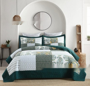 Style: Style6, Size Specification: 230cmx250cm - American Patchwork Quiltedtextiles Cotton Bed Shee Q119-CJYD253049612LO