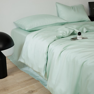 Color: Mambo Green, Please Input: 2.0m flat sheet 4pcs - Four-piece Set Light Luxury Summer High Se Q119-CJYD231655340NM